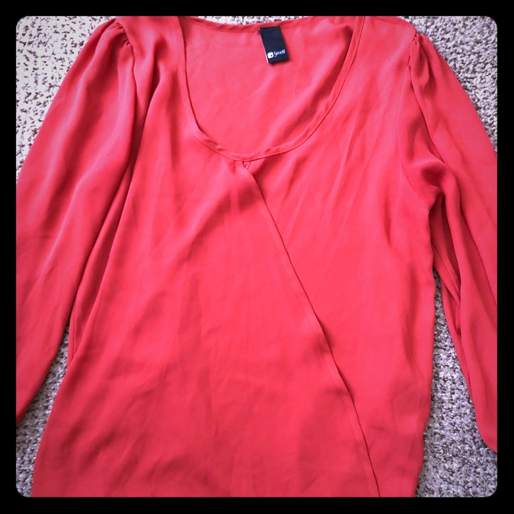 Red blouse